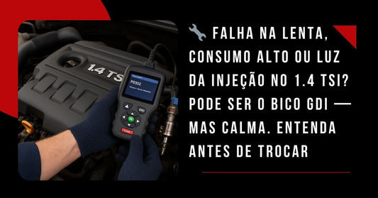 Falha na lenta, consumo alto ou luz da injeção no 1.4 TSI? Pode ser o bico GDI — mas calma. Entenda antes de trocar