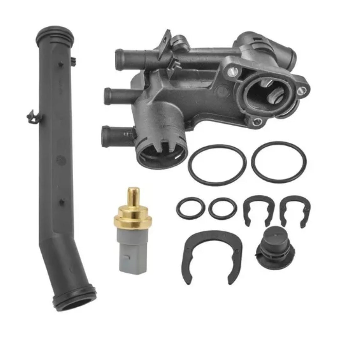 Carcaça da Válvula Termostática Completa VW Gol Fox Voyage Polo – 032121026CV - Bravos Peças