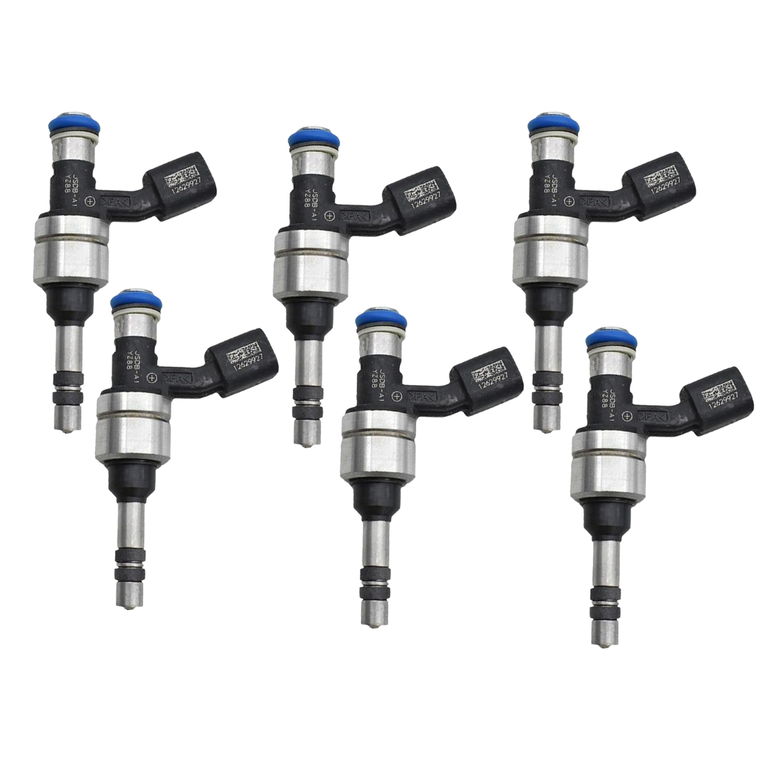 Jogo Com 6 Bicos Injetor GDI 12629927 Chevrolet Captiva 3.0 V6 e Camaro 3.6 V6 SIDI -Conector Para O Meio - Bravos Peças