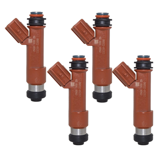 Jogo Com 4 Bicos Injetor Toyota Corolla/Fielder 1.8 16V Flex, 23250-22090, Multiponto 4 Furos Denso - Bravos Peças