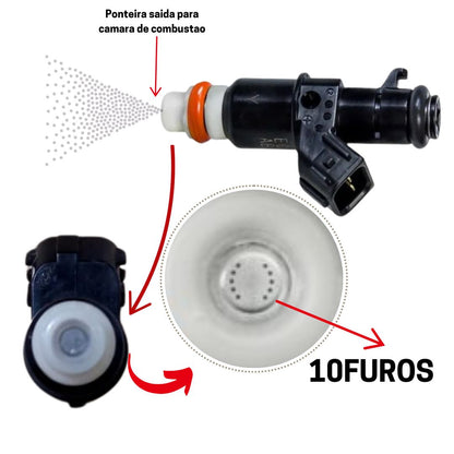 Bico Injetor Honda Crv/Civic/Fit/ Fit/City (10 Furos)16450-Rzp-003/16450-RZP-004/16450-RZP-013/16450-RZP-014