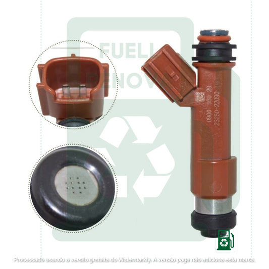 Bico Injetor Remanufaturado Toyota Corolla/Fielder 1.8 16V Flex 07.../ 23250-22090 - Bravos Peças